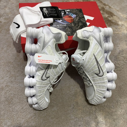 Nike Shox TL "White & Metallic Silver"