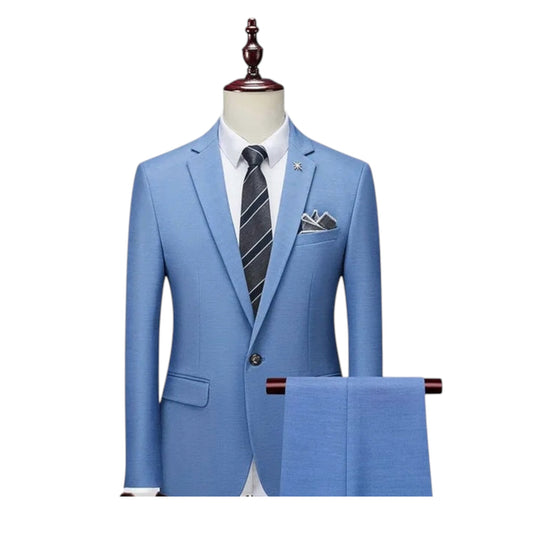 3 piece elegant sky blue